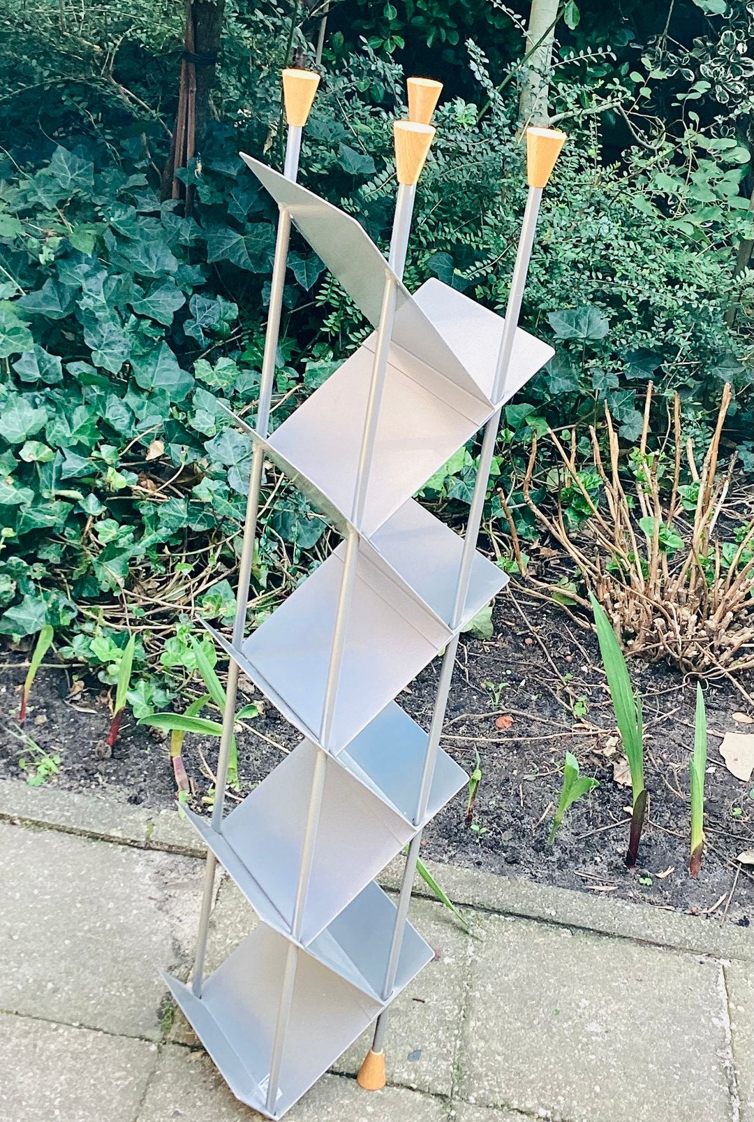 Lourens Fischer folderrek - 170x27x35 cm, Ophalen of Verzenden, Zo goed als nieuw, Metaal, Cd's