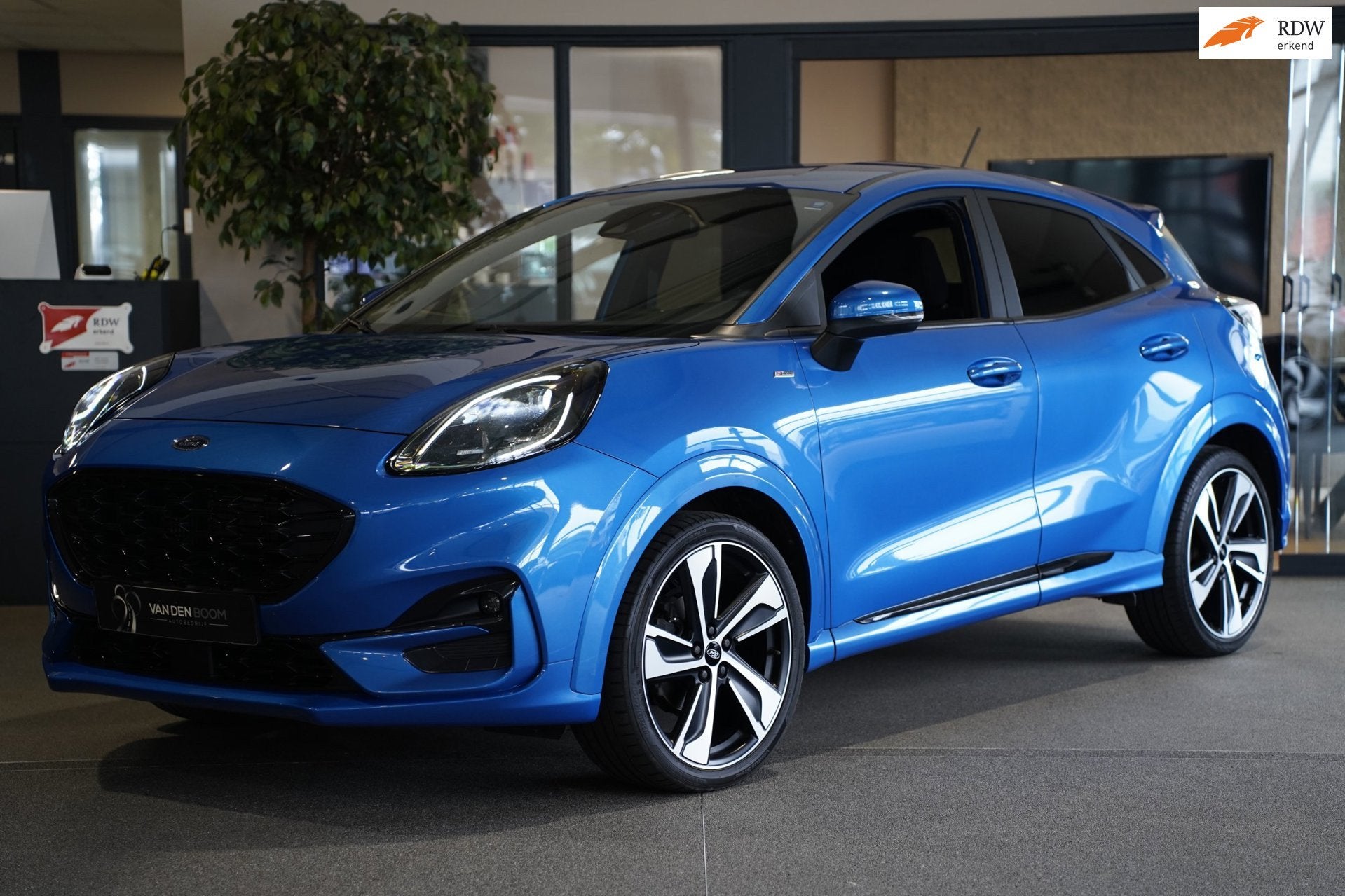 Ford Puma 1.0 EcoBoost ST-Line X AUT Navi Cruise Pdc Led, Blauw, Origineel Nederlands, Bedrijf, Grijs