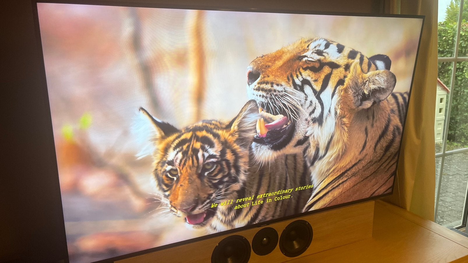 Samsung high end 55 inch QLED 4k smart tv (55q70r), QLED, 120 Hz, Zo goed als nieuw, 100 cm of meer