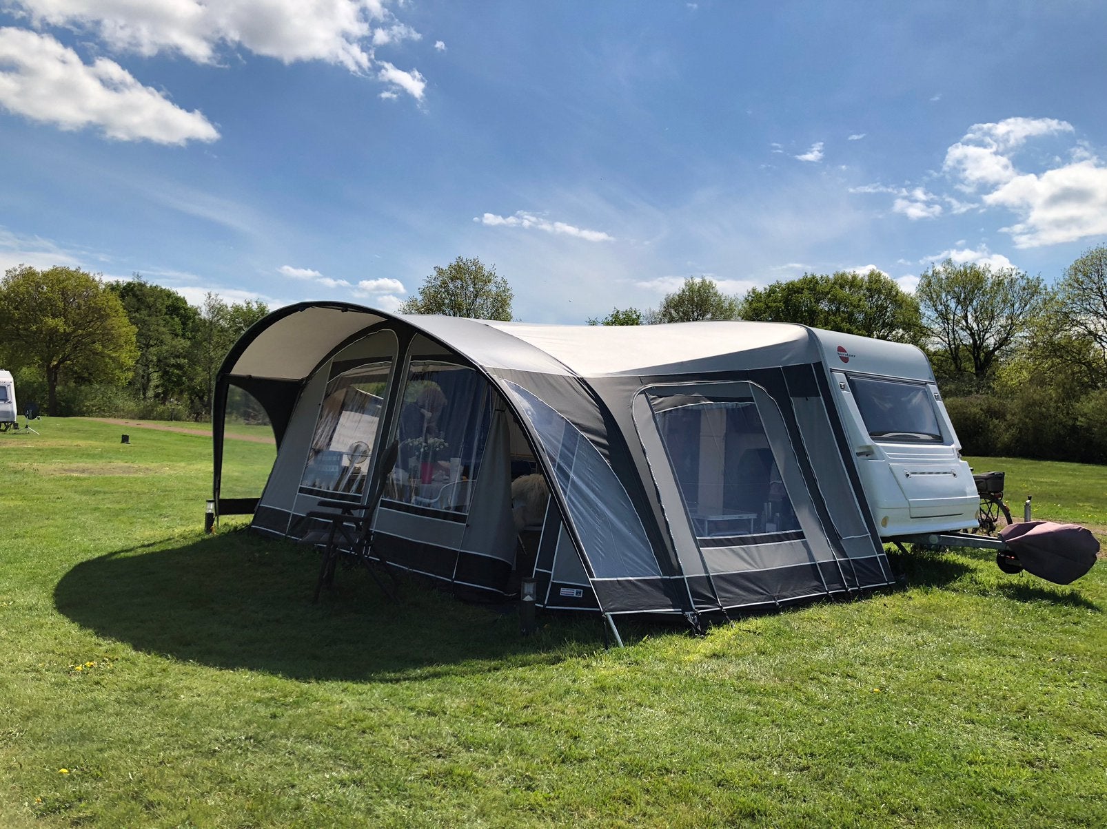 Voor- en zijwanden voor Unico Genua 320 -mt 12, Caravans en Kamperen, Tenten, Ophalen, Gebruikt