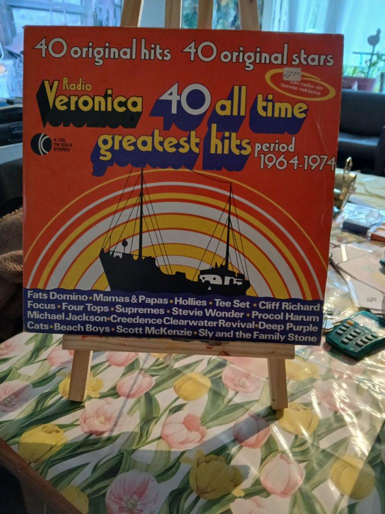 Radio Veronica 40 All Time Greatest Hits LP 1964-1974, Ophalen of Verzenden, Gebruikt