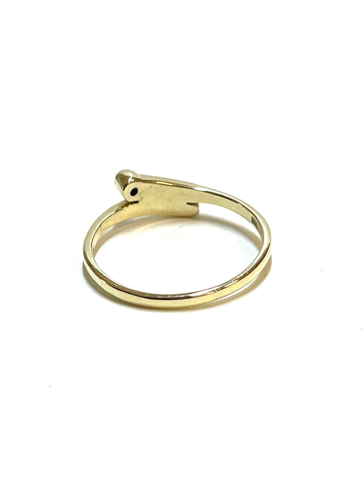 14k gouden ring met een diamant, -, -, Ophalen of Verzenden, Zo goed als nieuw