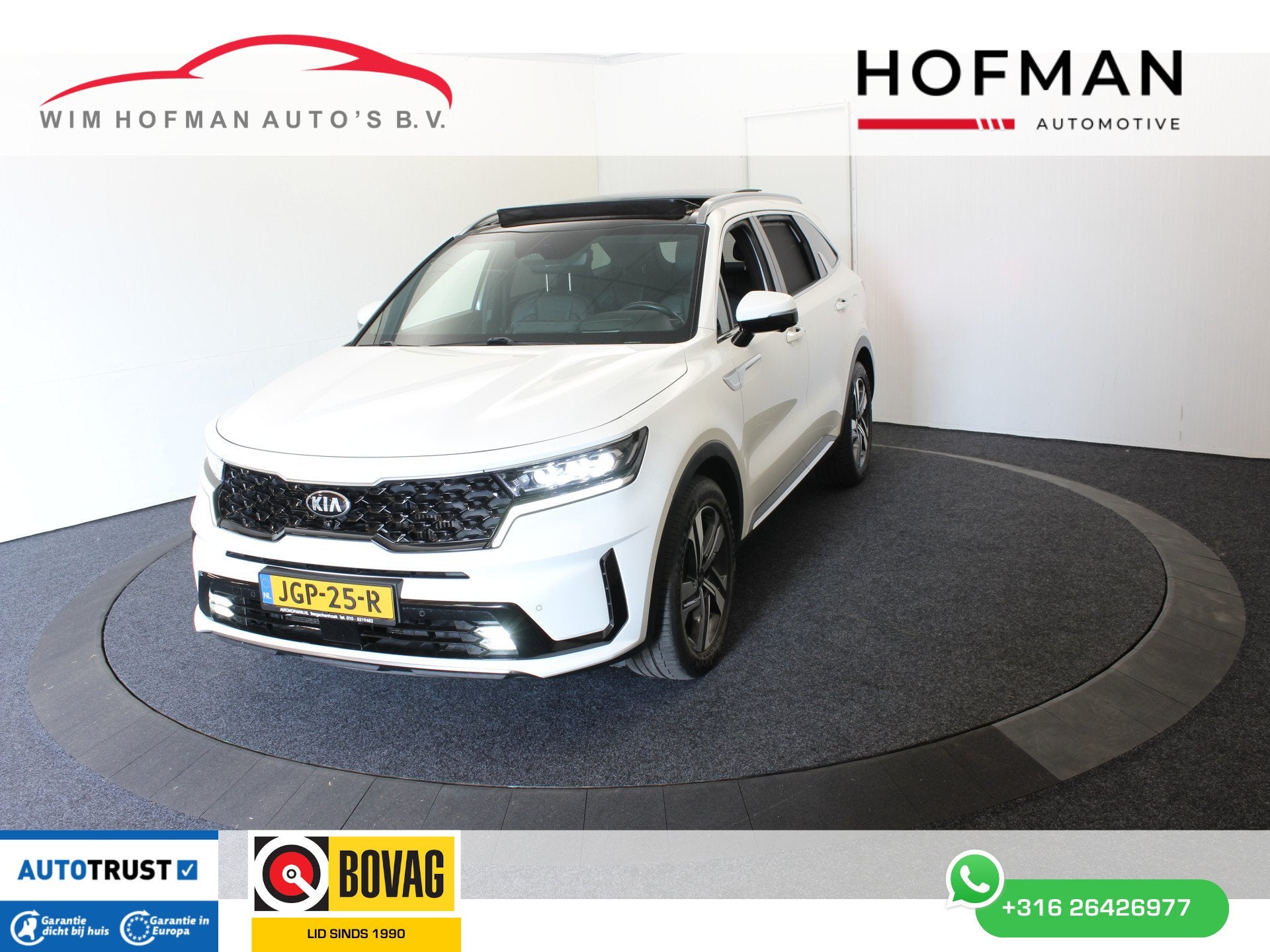 Kia Sorento 1.6 T-GDI Plug-in Hybrid 4WD Executive Trekh Pan, Auto's, Dealer onderhouden, Gebruikt, 4 cilinders, Met garantie (alle)