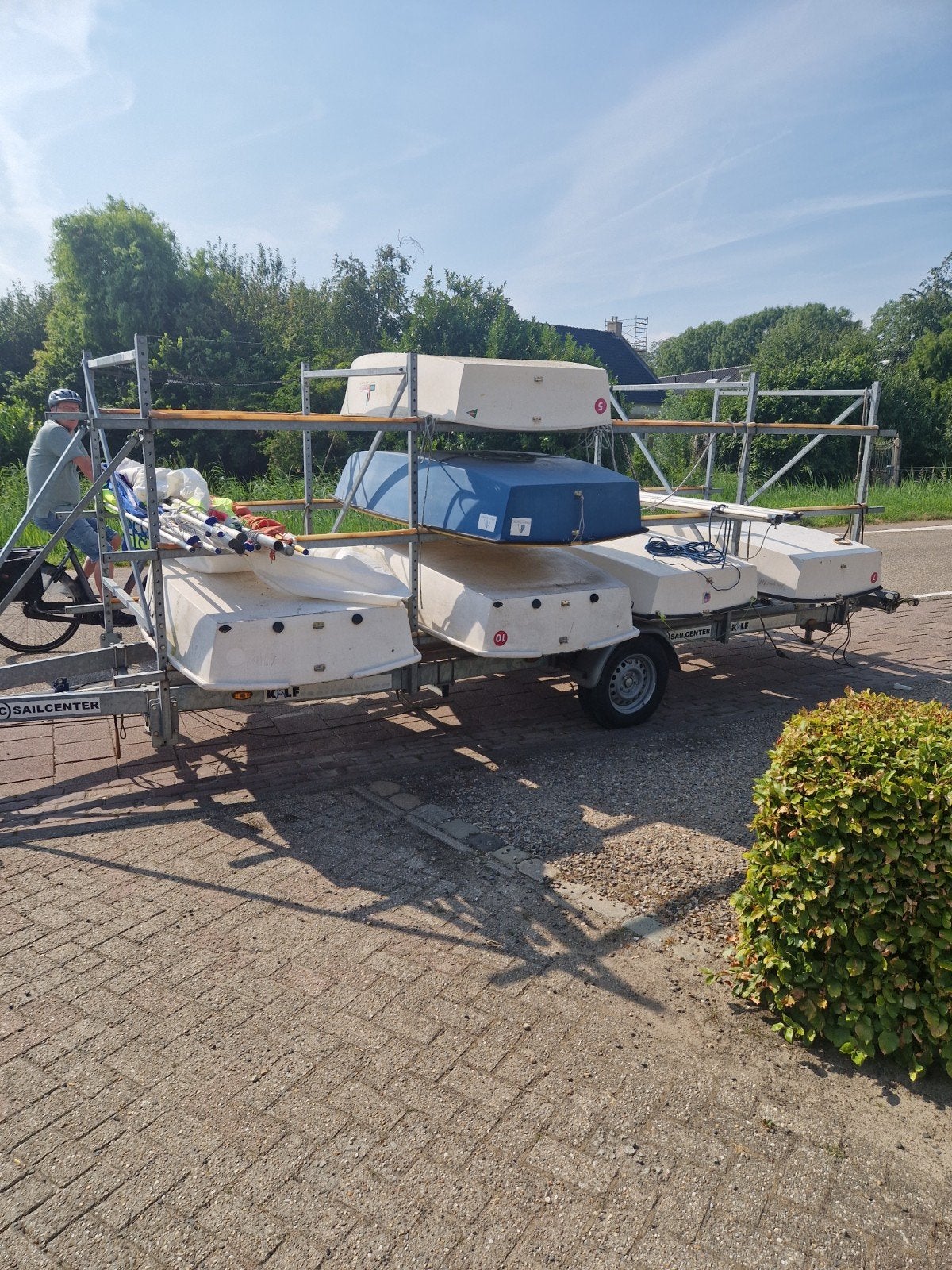 6 optimist zeilbootjes 2x splash, Optimist, Ophalen of Verzenden