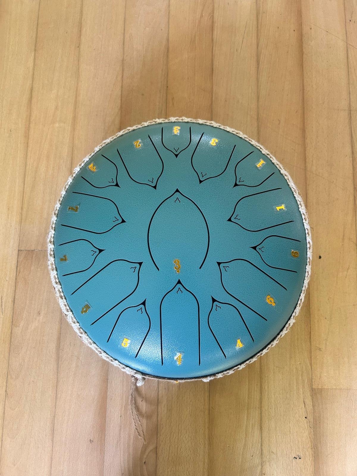 Steel tongue drum 15 tonen + accessoires, Ophalen of Verzenden, Zo goed als nieuw, Melodische percussie
