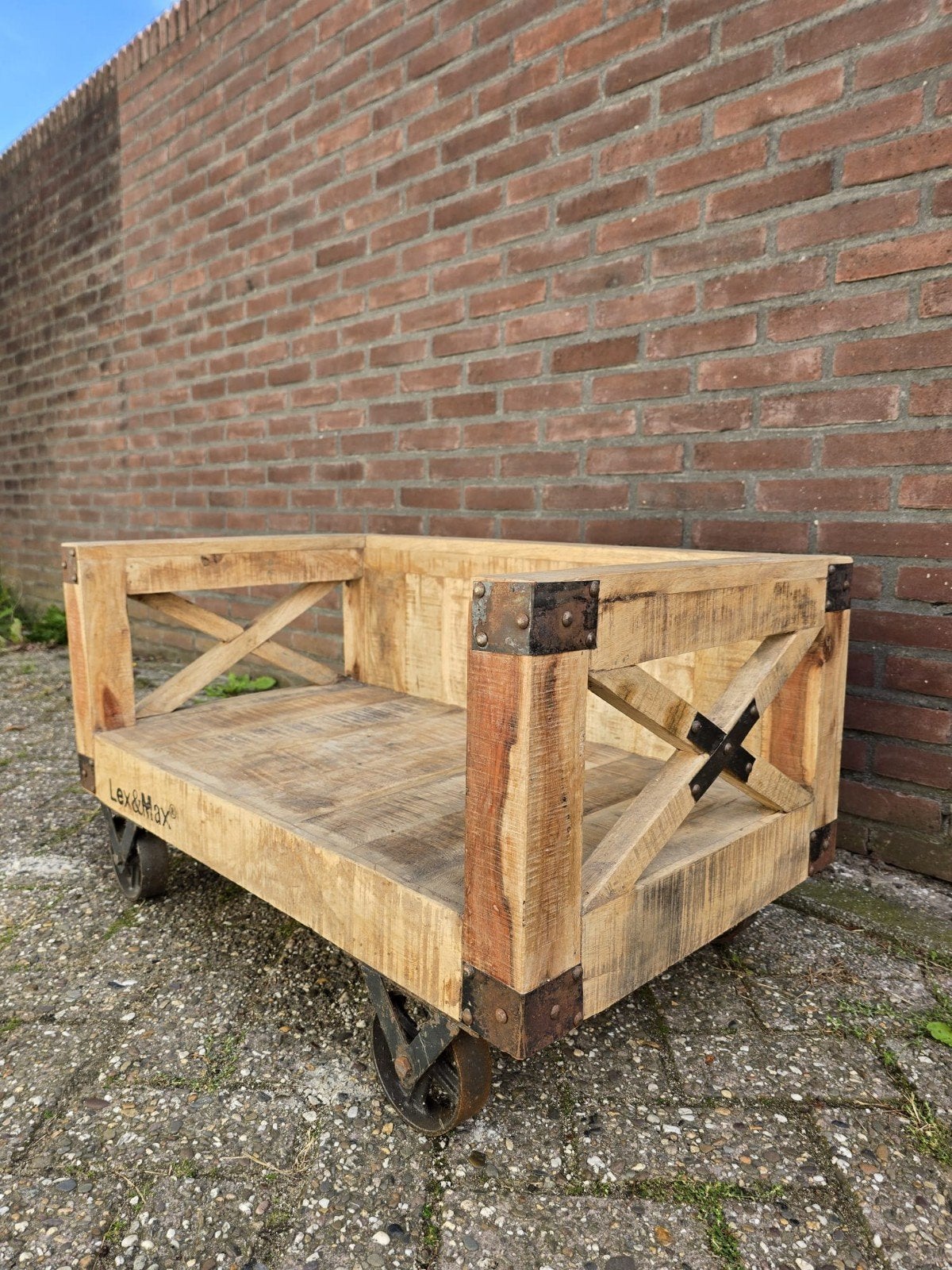 Lex & Max houten hondenmand, koopje!!, Ophalen, Nieuw, Overige