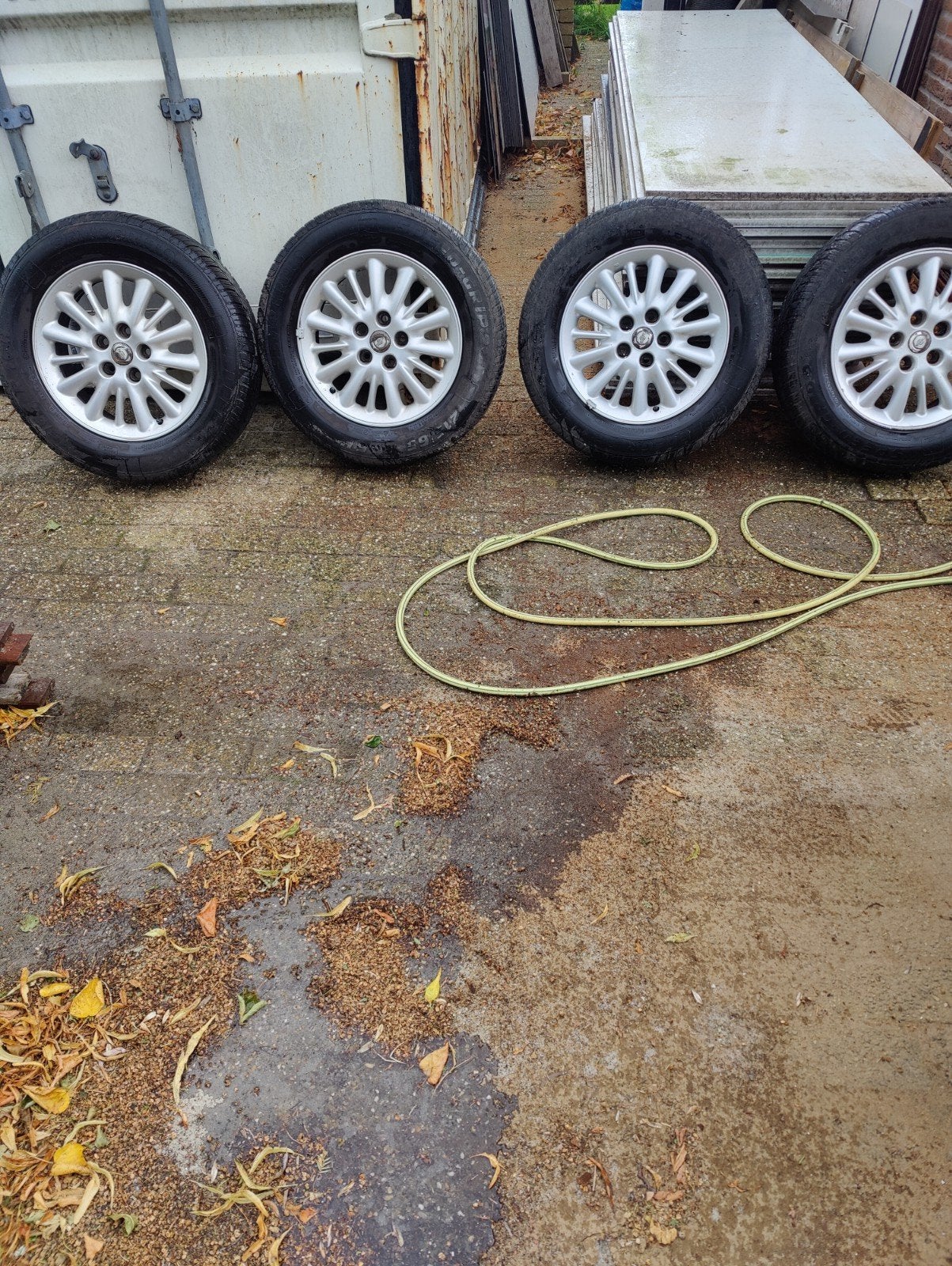 Set Chrysler lichtmetalen velgen, Ophalen, Gebruikt, 16 inch, Geen idee