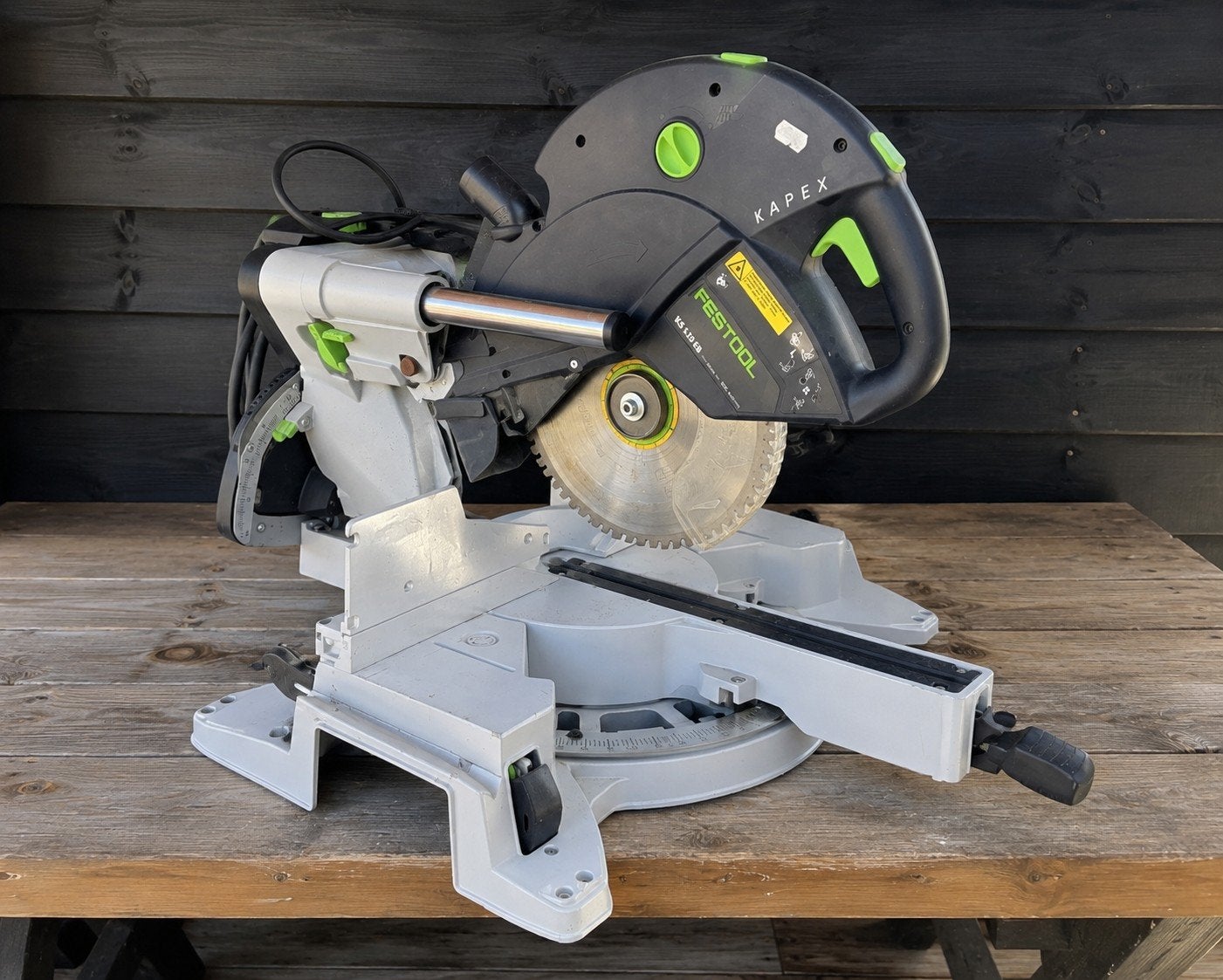 Festool Kapex KS 120 EB Afkortzaag, Ophalen, Gebruikt, 70 mm of meer, Afkortzaag