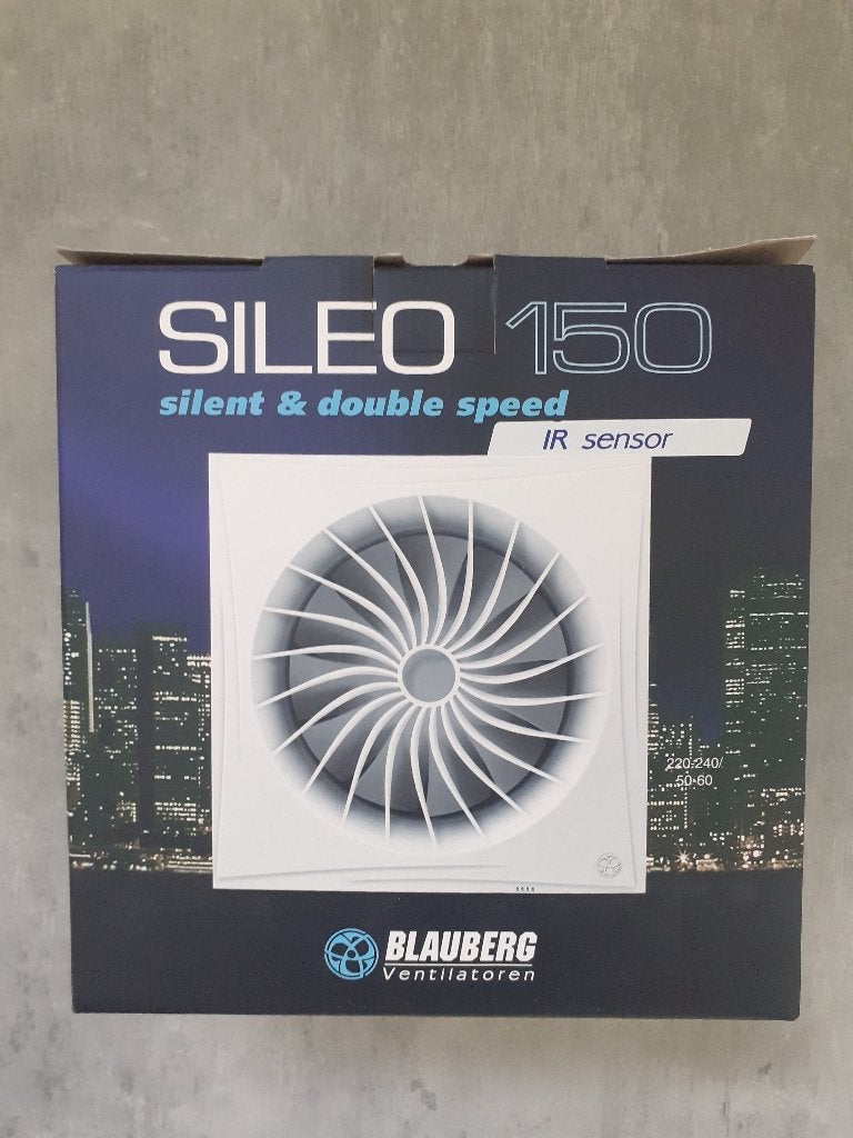 Badkamerventilator Blauberg Sileo 150IR bewegingsensor timer, Doe-het-zelf en Verbouw, Ventilatie en Afzuiging, Ophalen of Verzenden