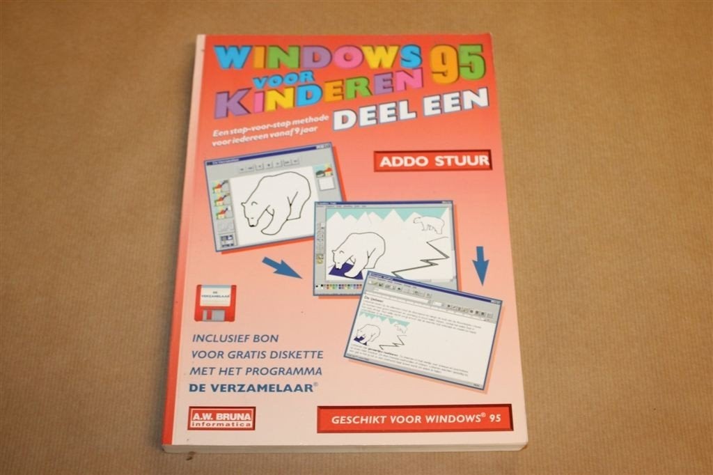 Windows 95 voor Kinderen — Vintage Stap-voor-stap Gids 1995, Ophalen of Verzenden, Gelezen, Internet of Webdesign