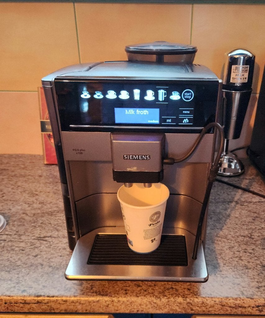 Siemens EQ6 Plus S100, Koffiebonen, 10 kopjes of meer, Koffiemachine, Ophalen of Verzenden