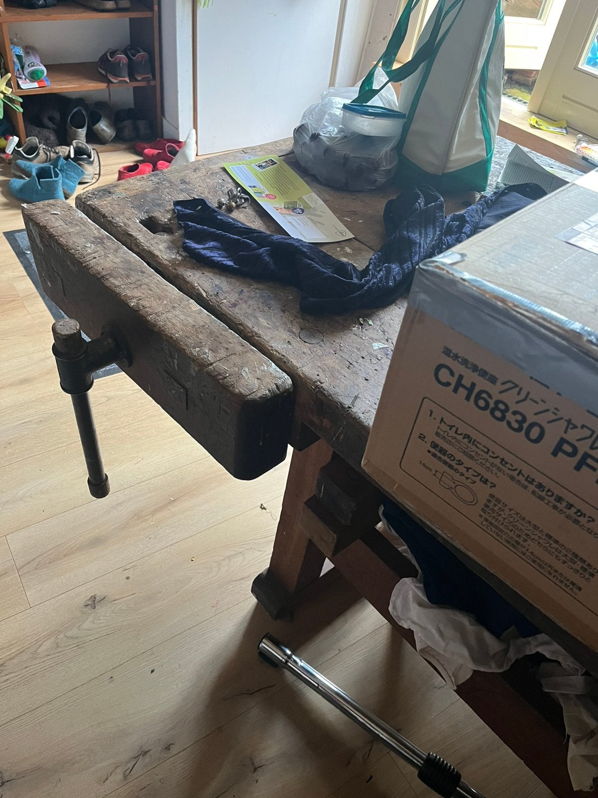Werkbank te koop beukenhout, Ophalen