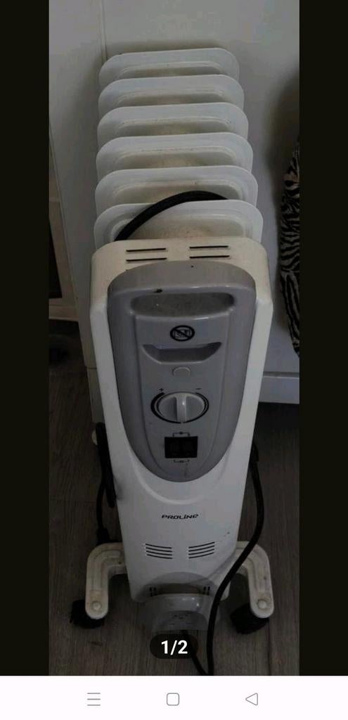 Proline elektrische radiator verwarming Woon Bad Slaapkamer, Ophalen, Minder dan 60 cm, Radiator, 30 tot 80 cm