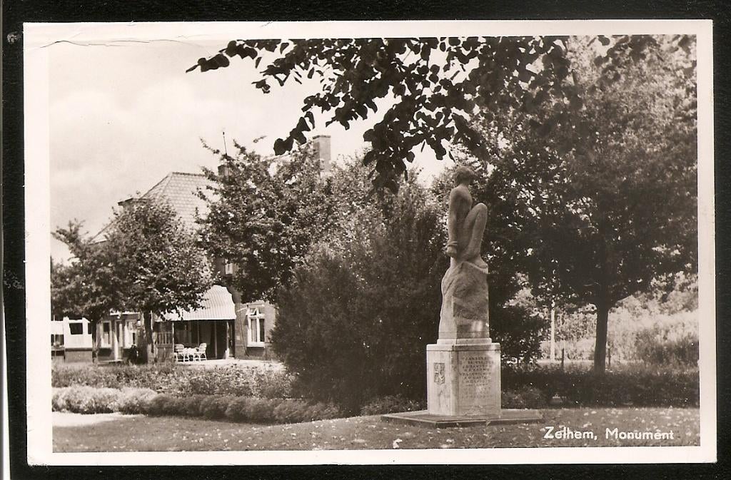 Zelhem, Monument, Verzamelen, Ansichtkaarten | Nederland, Ophalen of Verzenden, 1960 tot 1980, Gelopen, Gelderland