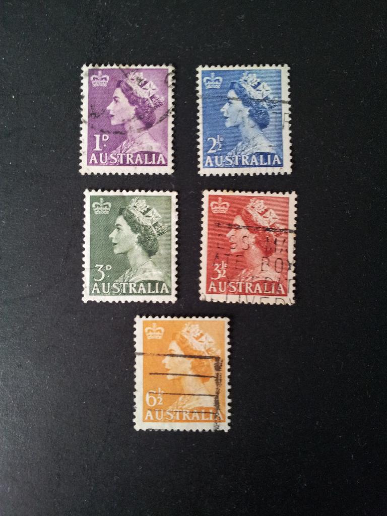Australië kopjes D Koningin Elisabeth 1966 gestempeld, Ophalen of Verzenden, Gestempeld