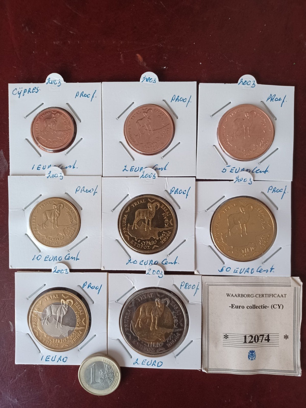 Euro proberen cyprus 2003, Postzegels en Munten, Munten | Europa | Euromunten, Ophalen of Verzenden, Cyprus, 2 euro