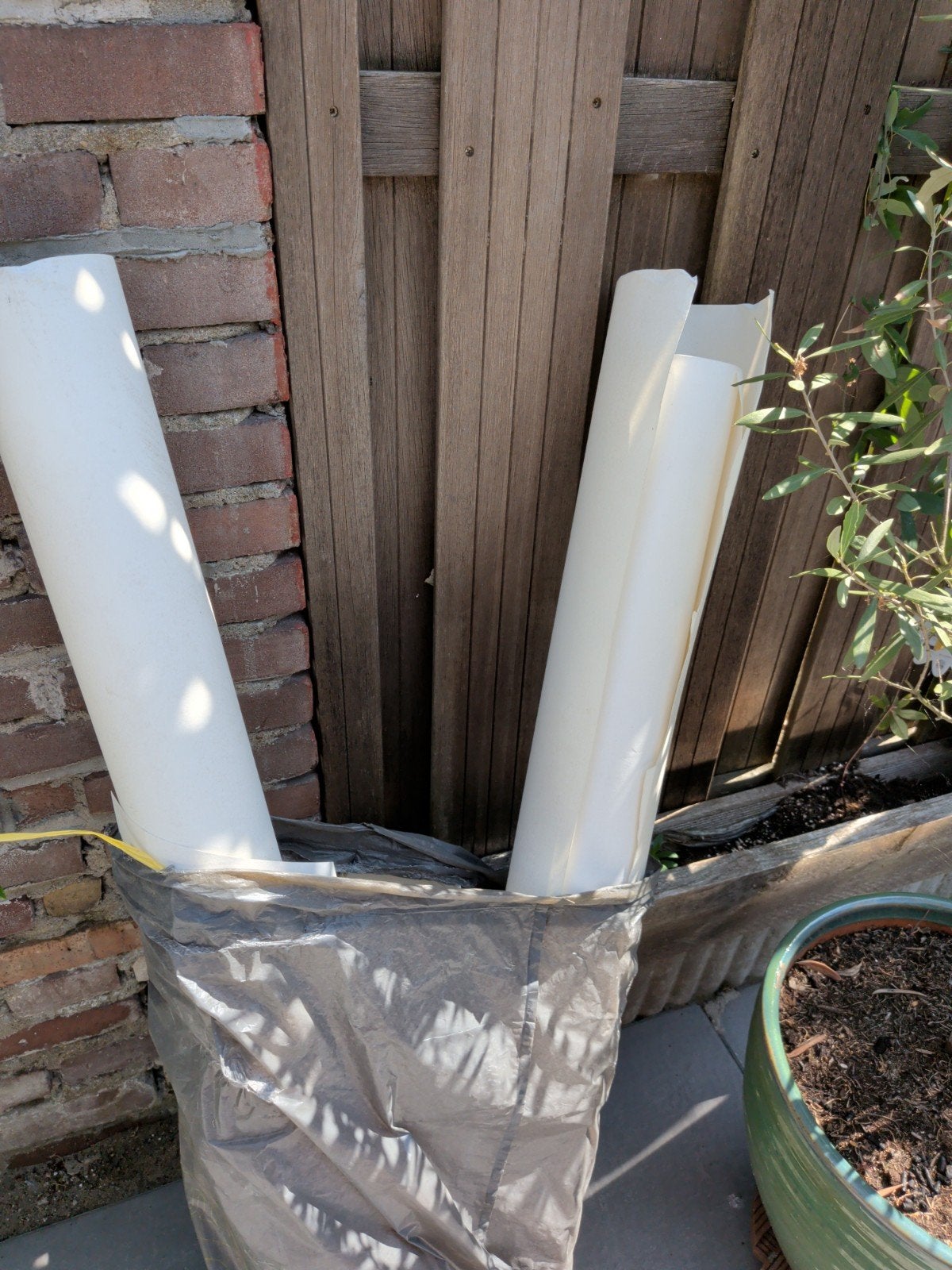 Renovatievliesbehang (ook wel renovlies), Ophalen, Voor, Bumper
