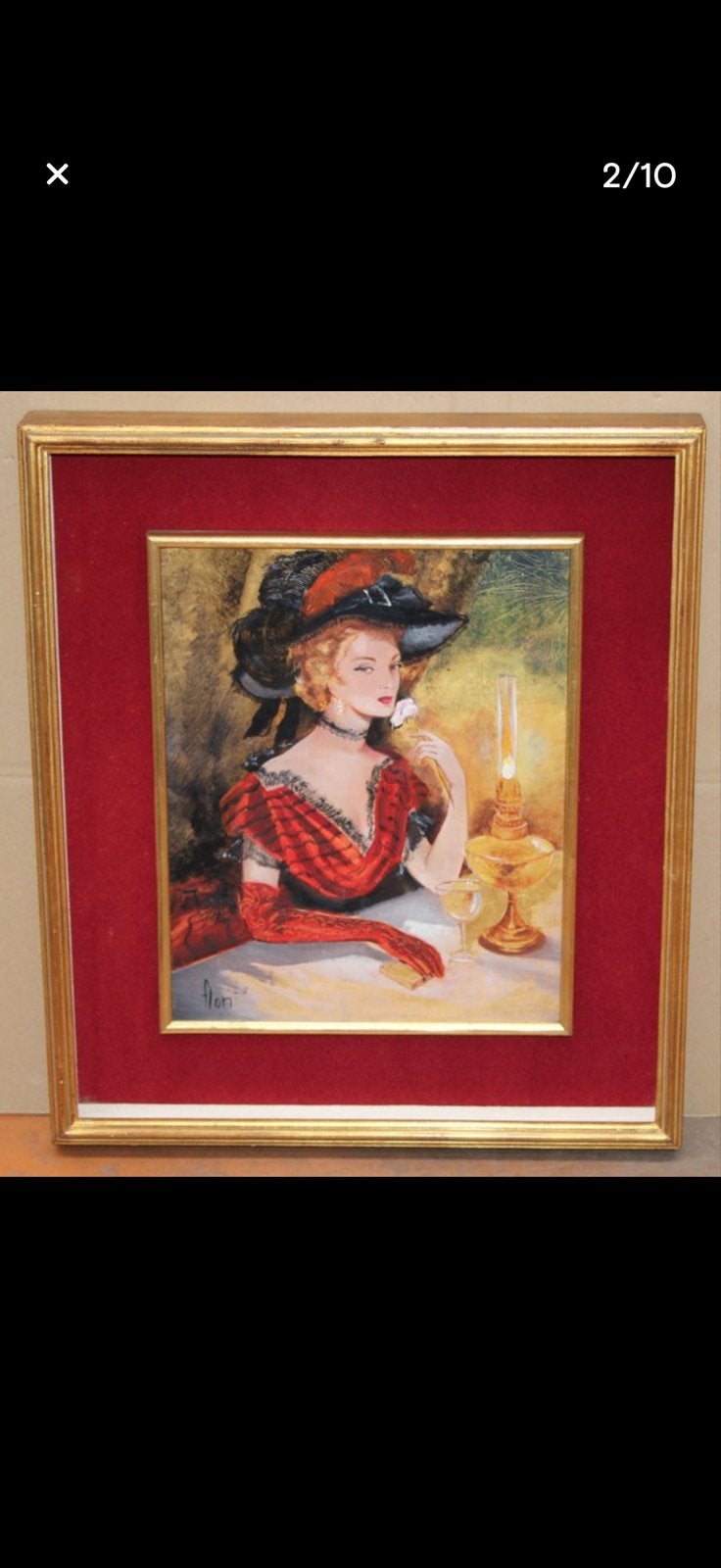 Gesigneerde olieverfschilderijen Florit Rodero (2 stuks), Paneel, Portret of Personen, Realistisch, Ophalen of Verzenden