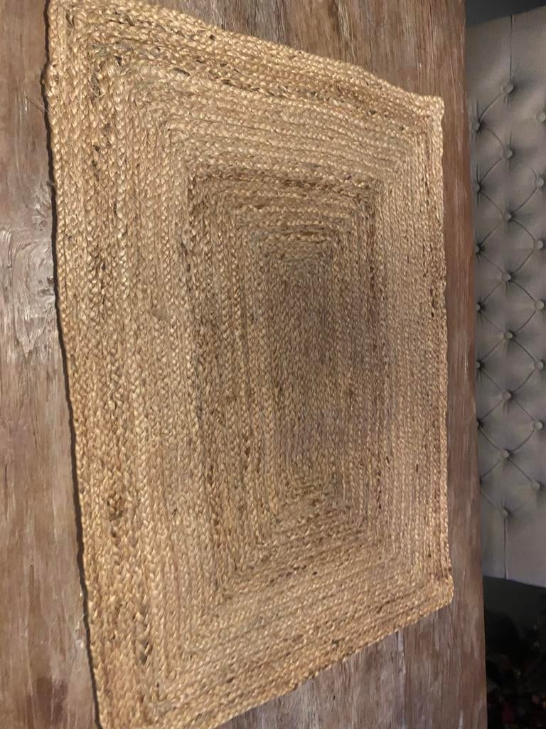 Tafelloper van sisal, Ophalen of Verzenden, Gebruikt, Rechthoekig, 50 tot 100 cm