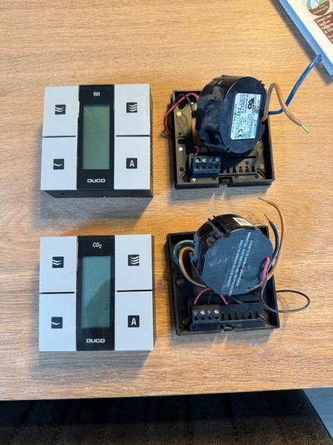 DUCO Z-Wave Vochtsensor + CO2 sensor, Ophalen of Verzenden, Zo goed als nieuw, Ventilator en Afzuiger
