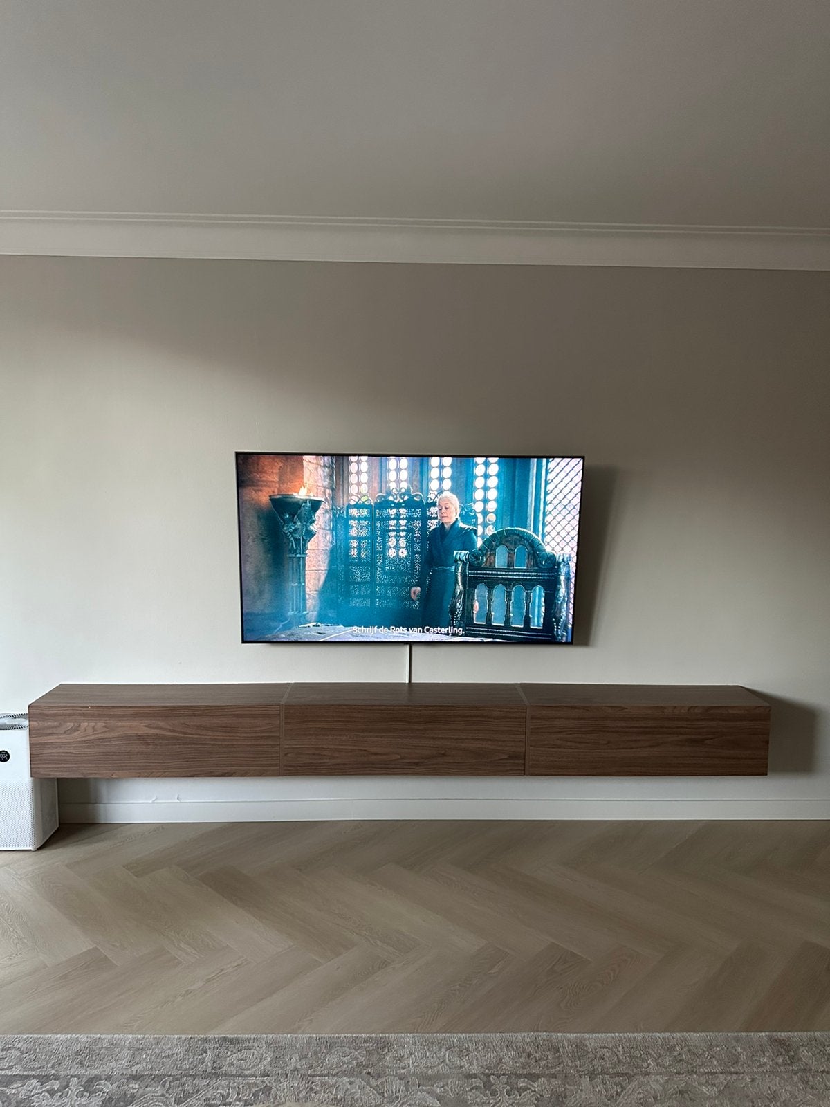 TV meubel/hangkast, Huis en Inrichting, Kasten | Televisiemeubels, Ophalen, Gebruikt, 25 tot 50 cm, Minder dan 100 cm