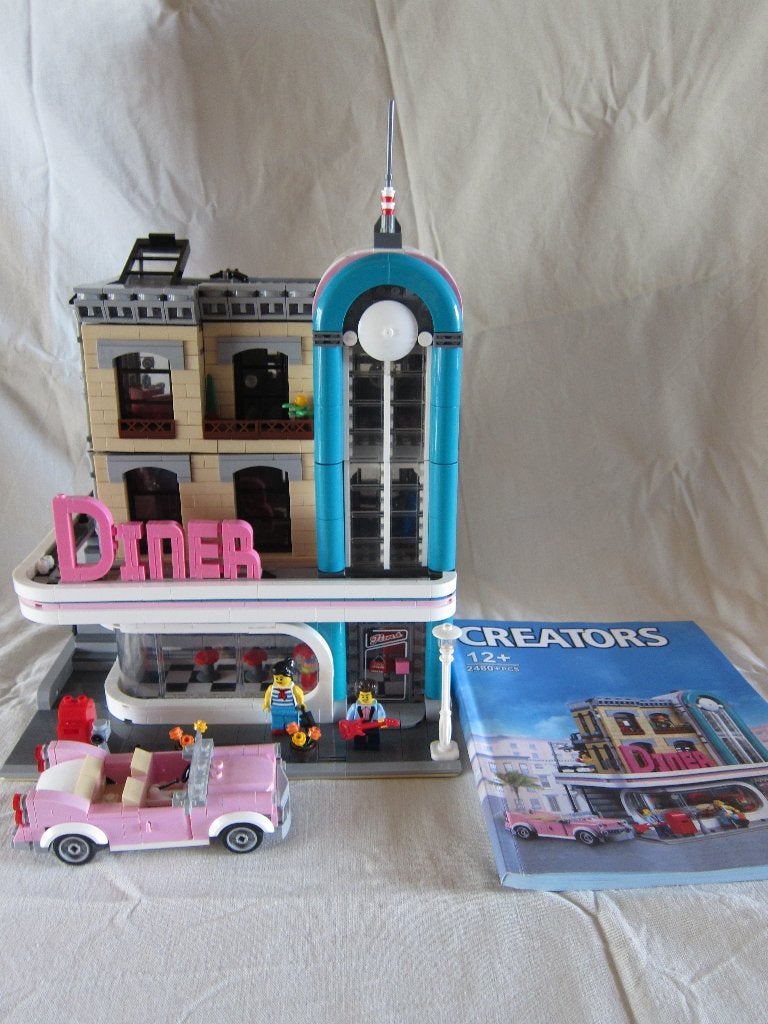 Lepin Downtown Diner  10260  Lepin Mould King, Ophalen of Verzenden, Gebruikt, Overige merken