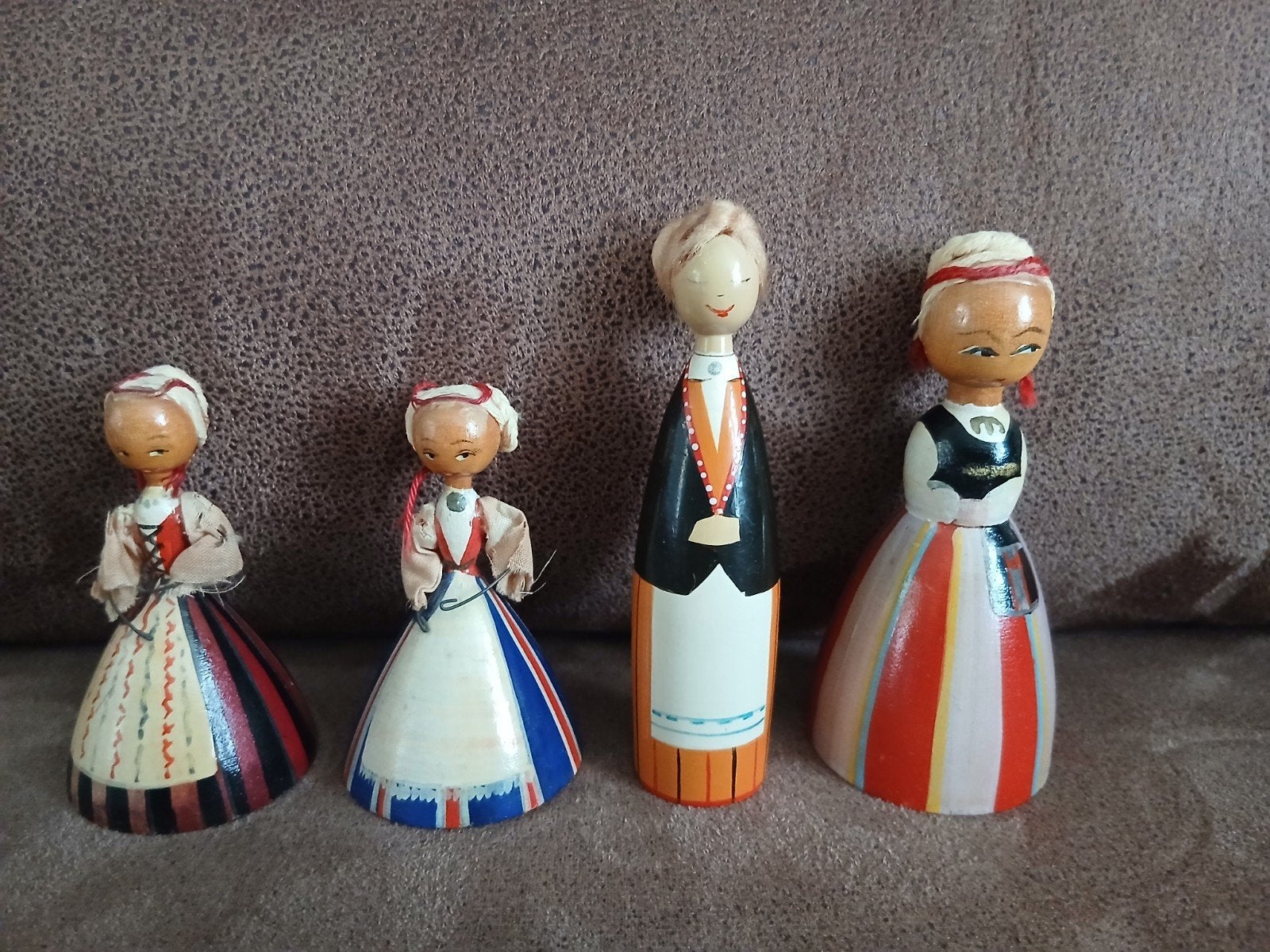 Houten popjes (Salvo Tallinn) - Set van 4, Ophalen of Verzenden, Gebruikt, Pop