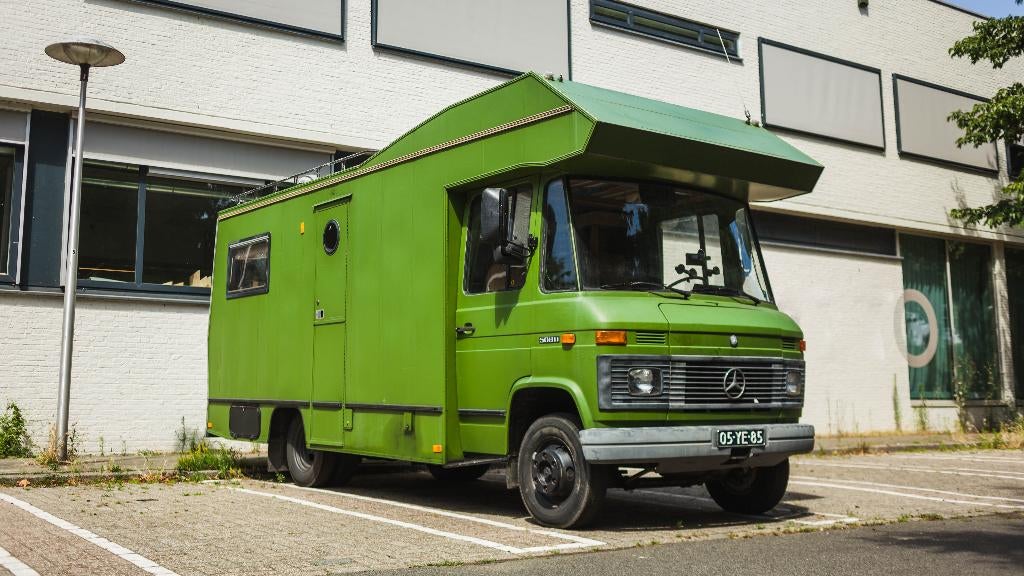 Mercedes 508D camper, Caravans en Kamperen, Campers, Particulier, 5 tot 6 meter, Rondzit, Mercedes