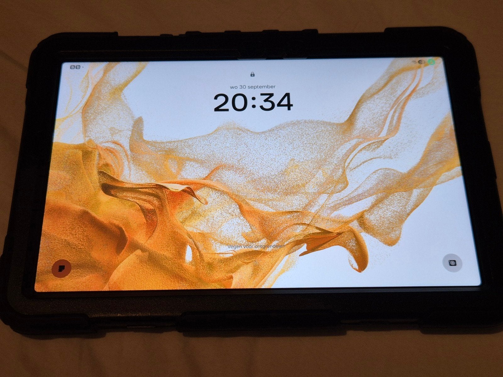 Samsung Galaxy Tab S8, 128GB met screenprotector en hardcase, Computers en Software, Ophalen, 11 inch, Galaxy Tab S8, Zo goed als nieuw