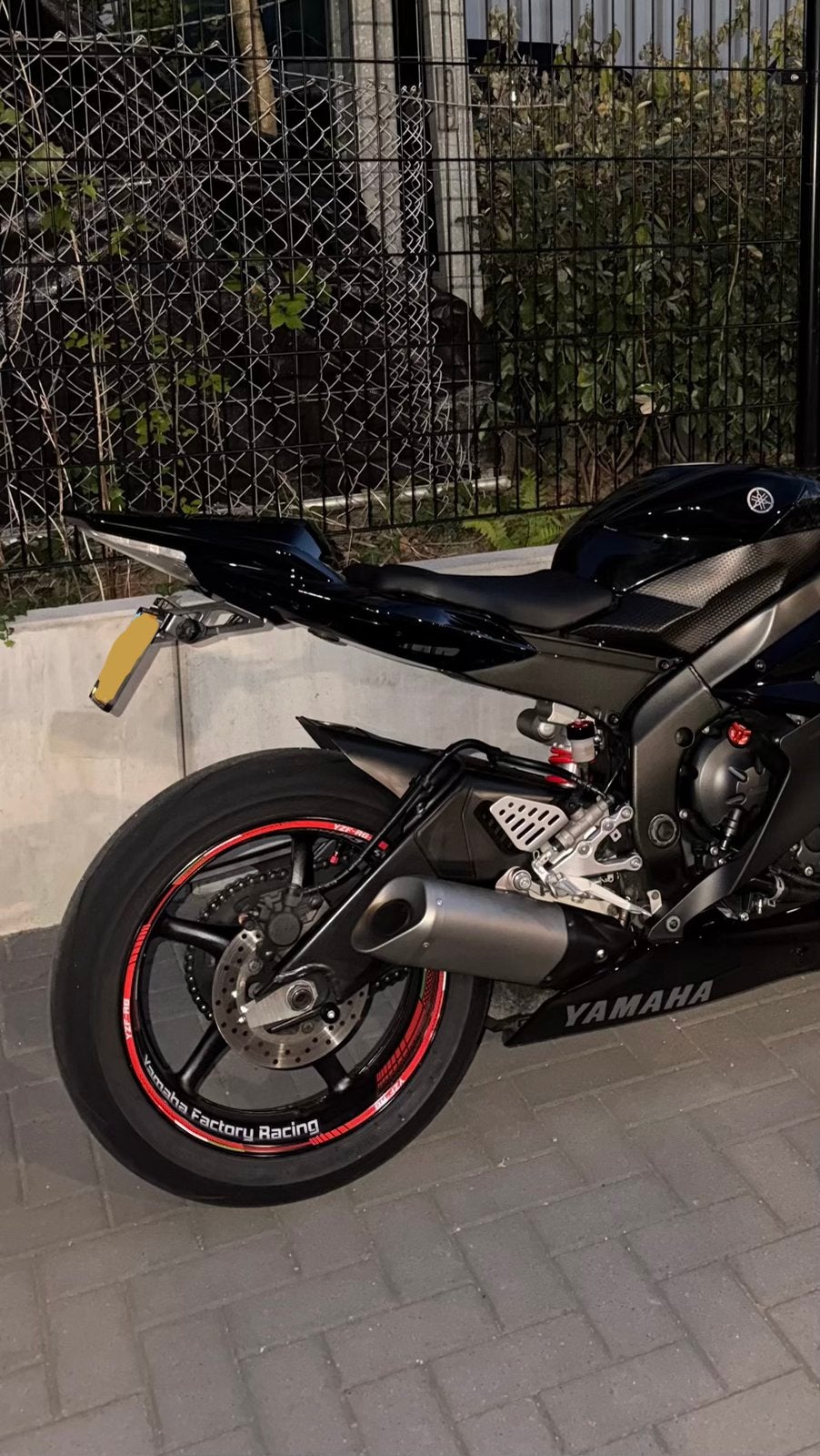 Verkorte kentekenplaathouder Yamaha R6, Ophalen, Gebruikt