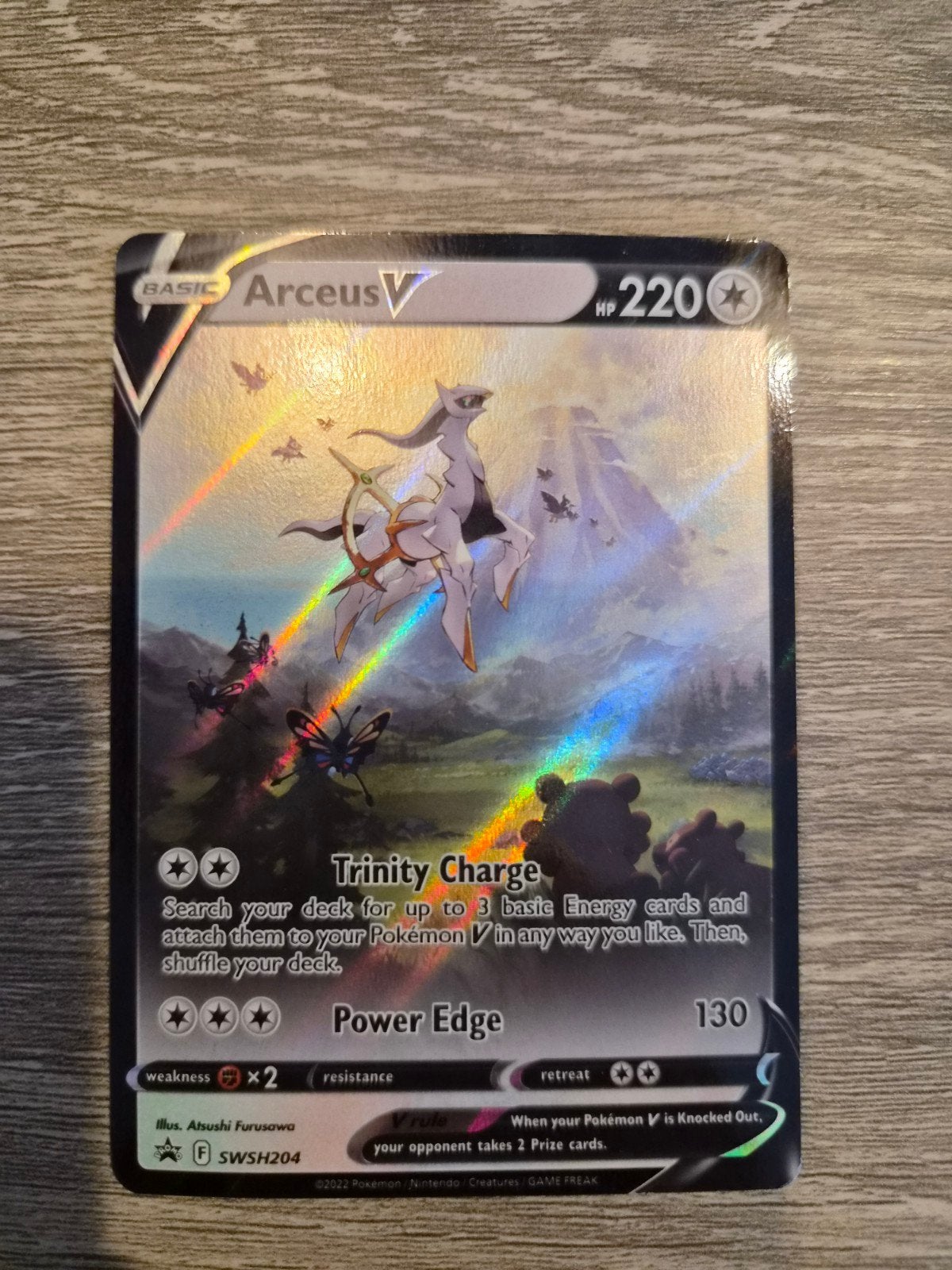 Arceus v promo Sword&Shield, Verzenden, Zo goed als nieuw, Losse kaart, Foil