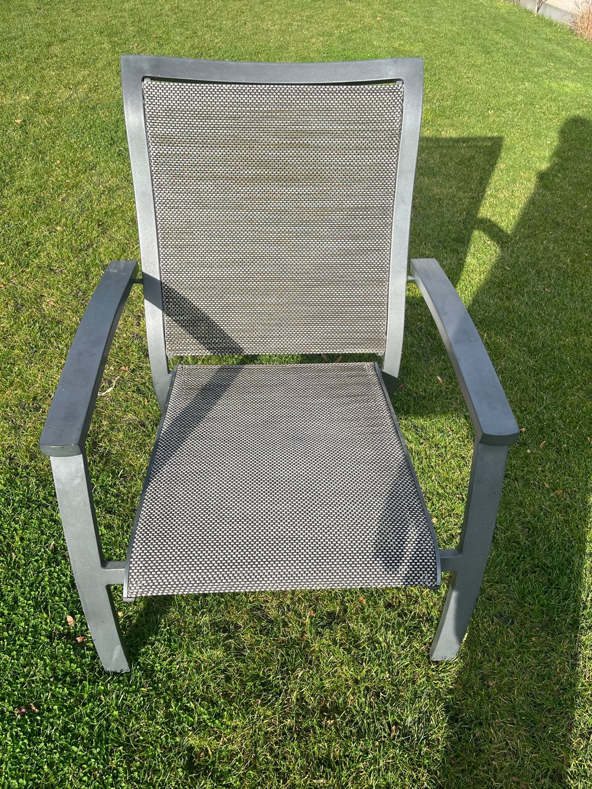 5x Tuinstoel - Comfortabel en Duurzaam, Ophalen, Gebruikt, Aluminium, Stapelbaar