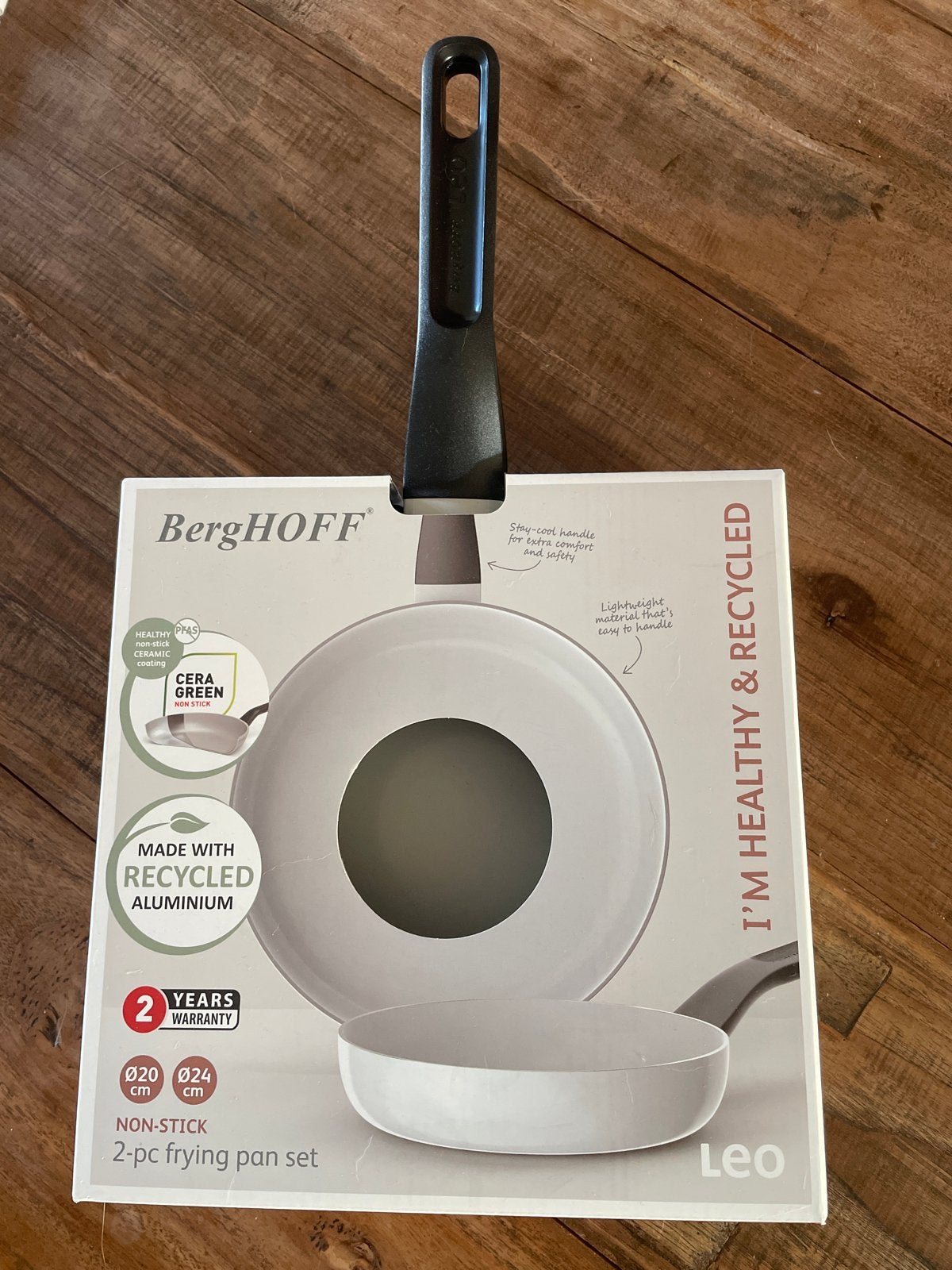 Berghoff pannenset 20/24 cm - Nieuw, inductie geschikt, Ophalen, Antiaanbaklaag, Pannenset, Nieuw