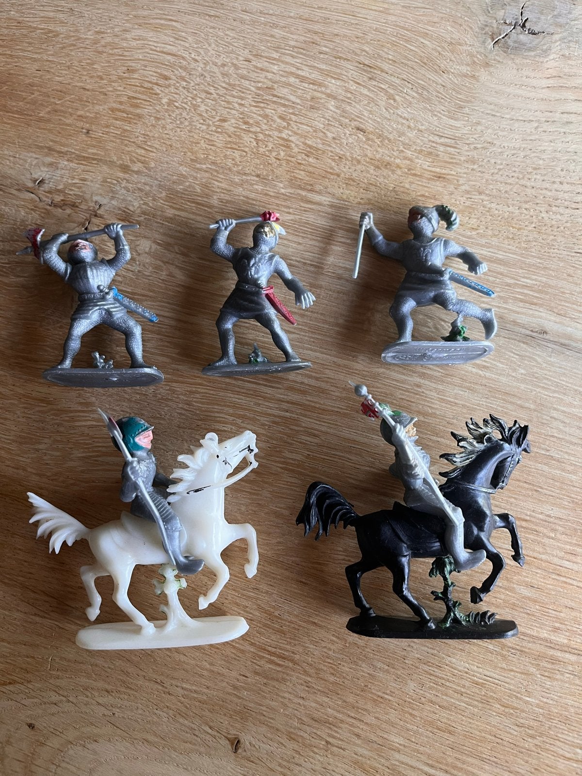 Vintage 1970's West-Duitse ridders en paarden, Ophalen of Verzenden, Gebruikt