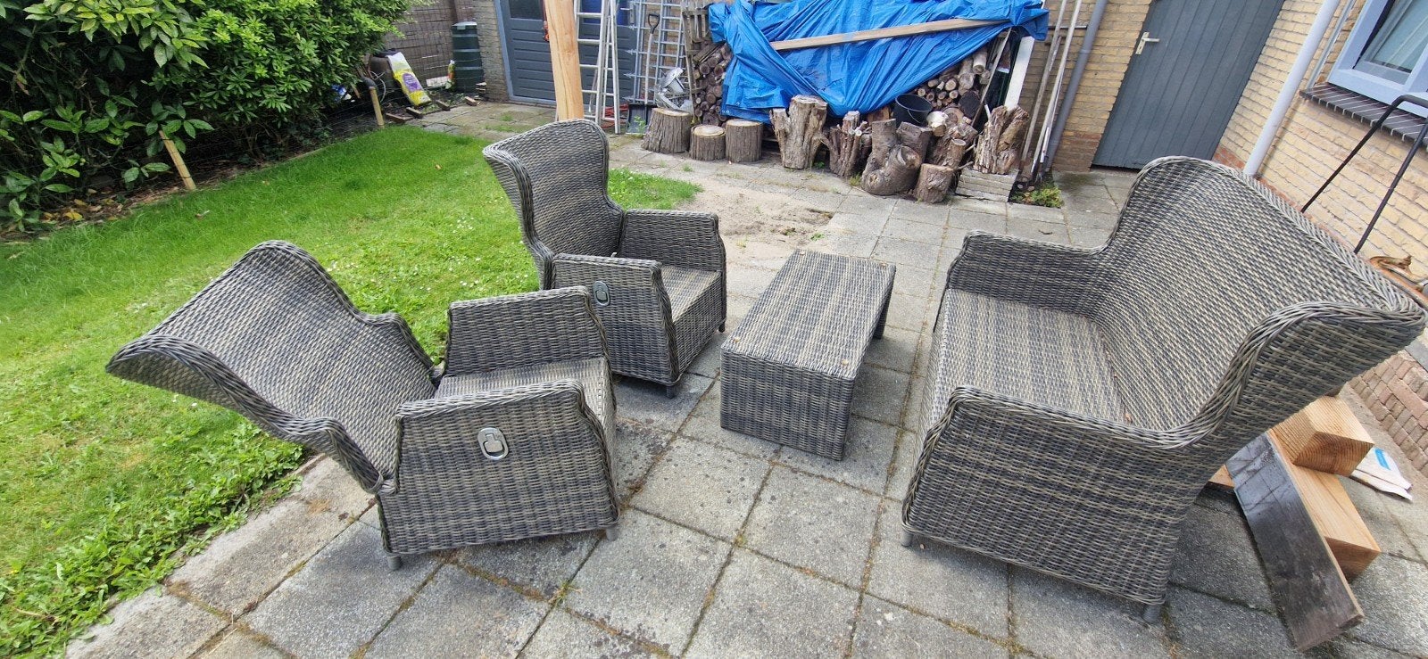 Tuinset / loungeset hele nette staat!!!, Ophalen, Zo goed als nieuw, Bank