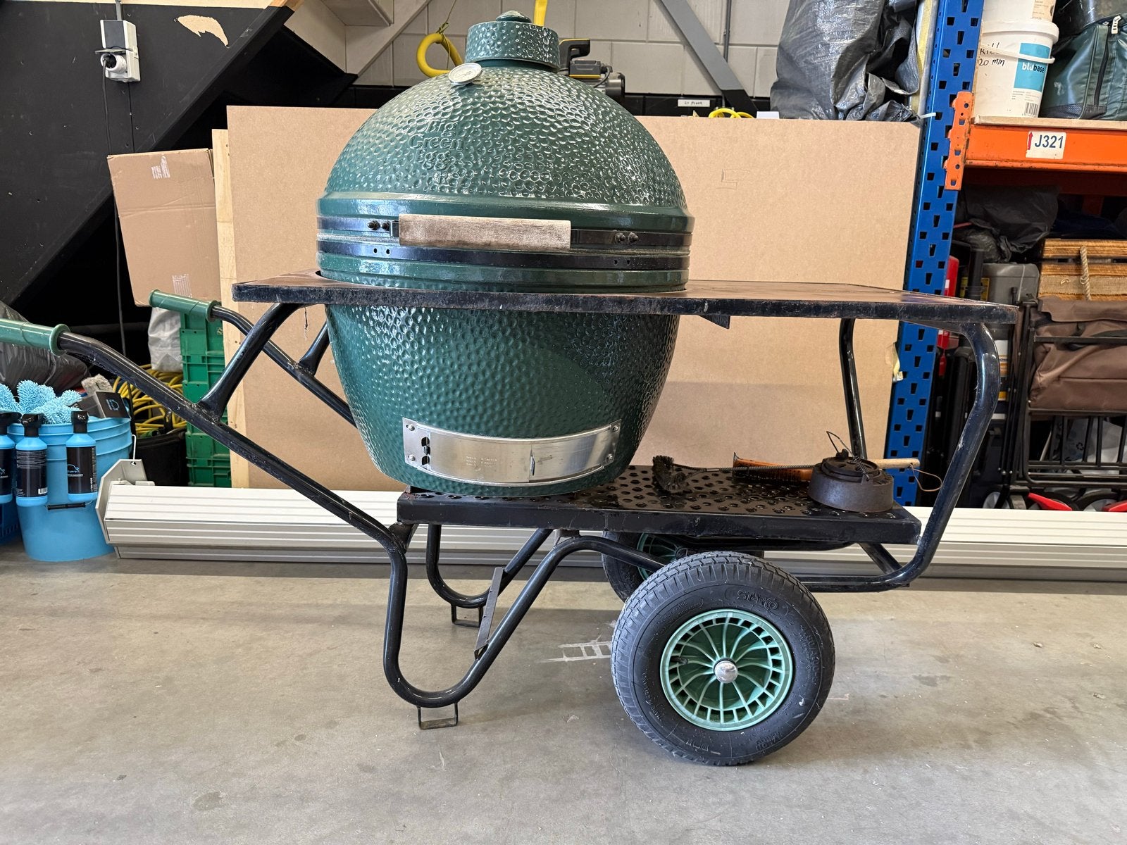 Big Green Egg xl kruiwagen, Tuin en Terras, Ophalen of Verzenden, Gebruikt