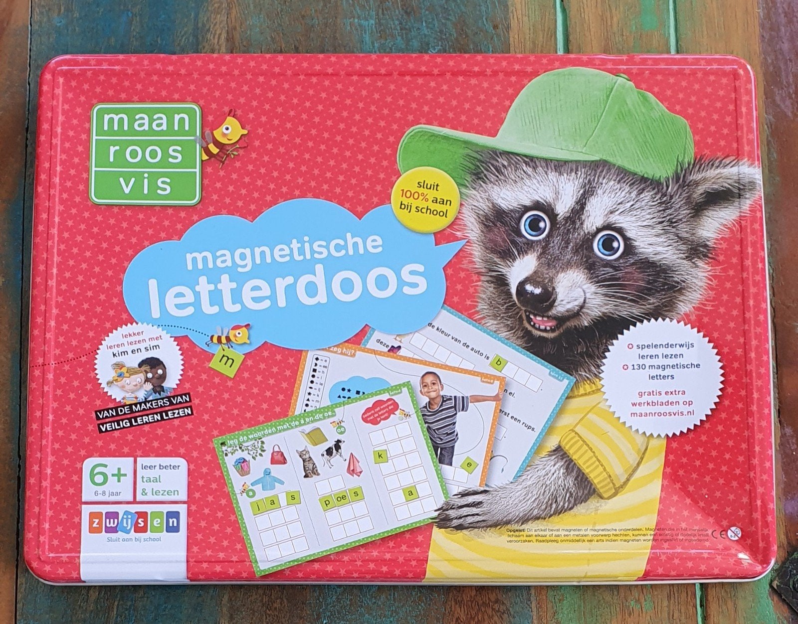 Magnetische letterdoos maan, Roos  visum woorden te maken, Ophalen of Verzenden