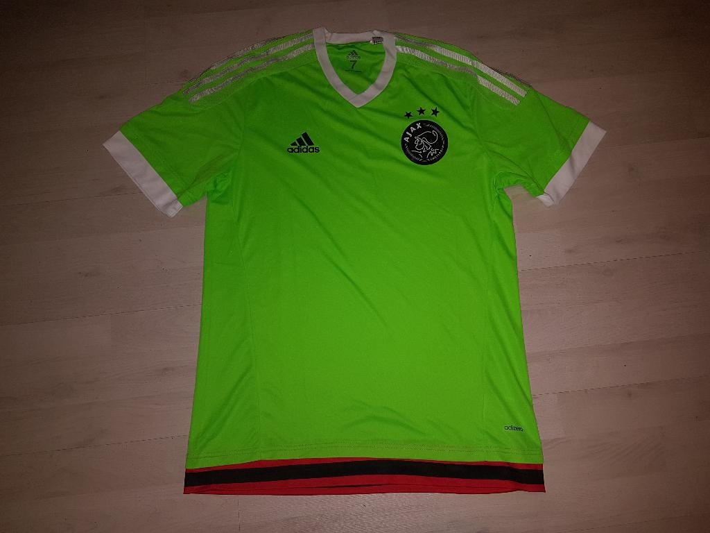 Ajax UIT MATCH Shirt! Seizoen 15/16! Adizero! Mt 7! M/L!, Ophalen of Verzenden, Zo goed als nieuw, Ajax, Shirt