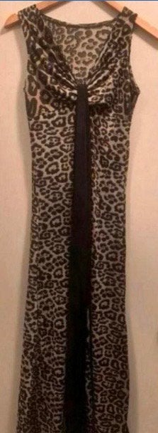 Maxi panterjurk M, Kleding | Dames, Ophalen of Verzenden, Gedragen, Maat 38/40 (M), Overige typen