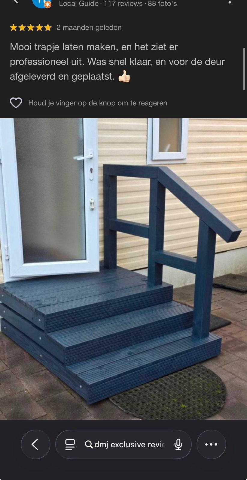 Opstap / trap / entree op maat en naar wens woonwagen chalet, Ophalen of Verzenden, Nieuw, Binnendeur, 215 cm of meer