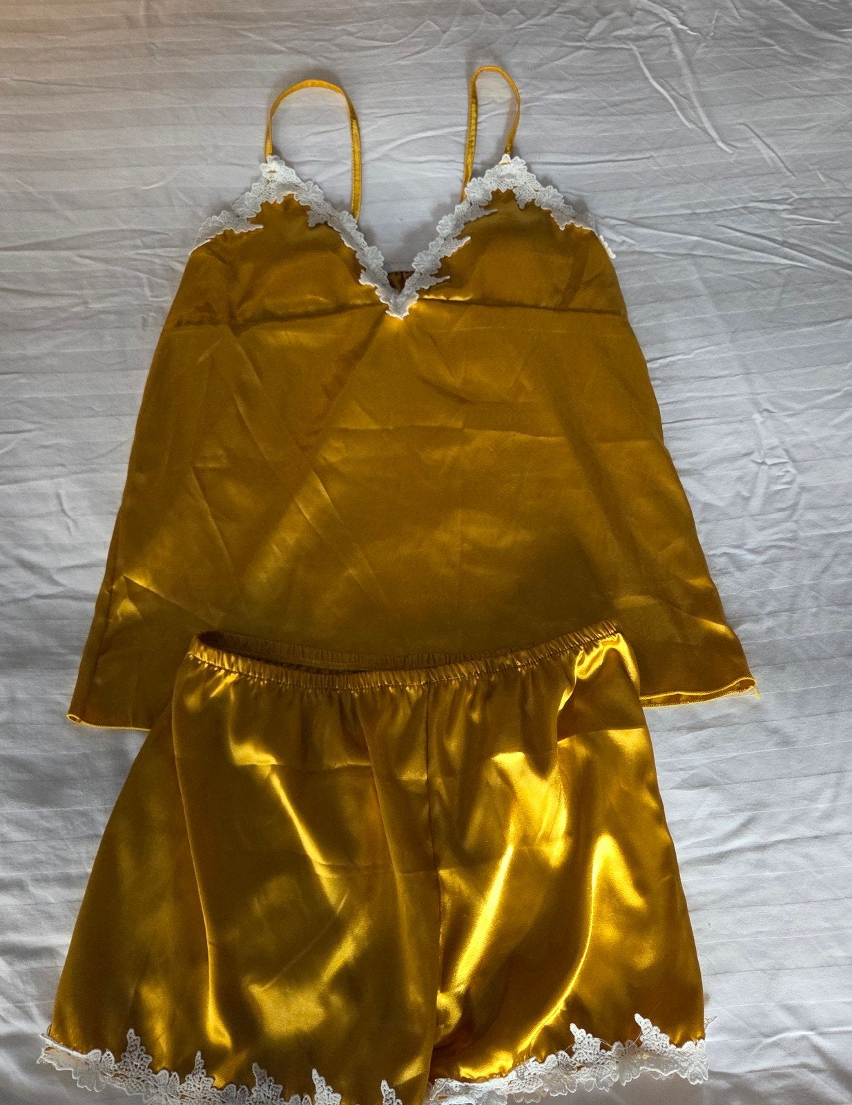 satijnen pyjama, Kleding | Dames, Pyjama's, Maat 42/44 (L), Ophalen of Verzenden
