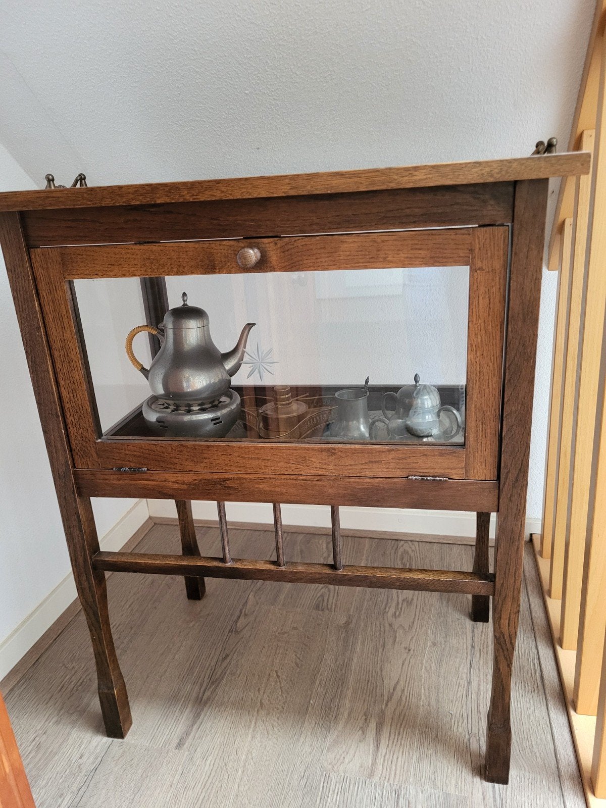 theekastje, Ophalen, Rechthoekig