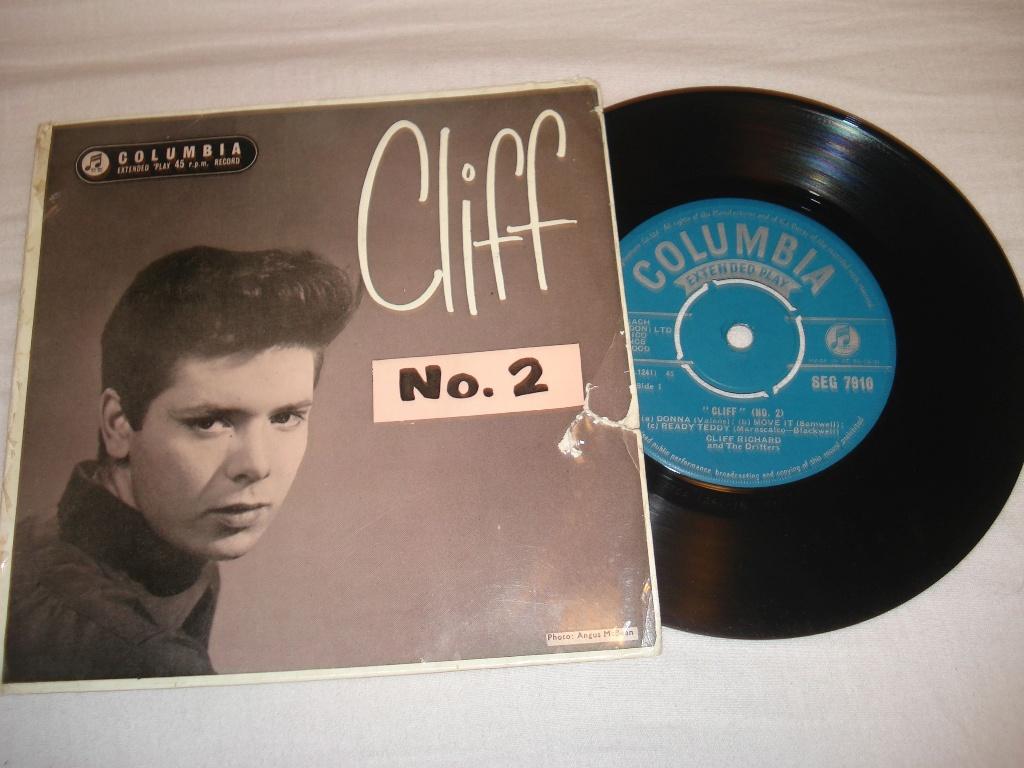 Cliff Richard    EP  Cliff   # 2    UK     Orgineel, Zo goed als nieuw, Pop, EP, Fotohoes
