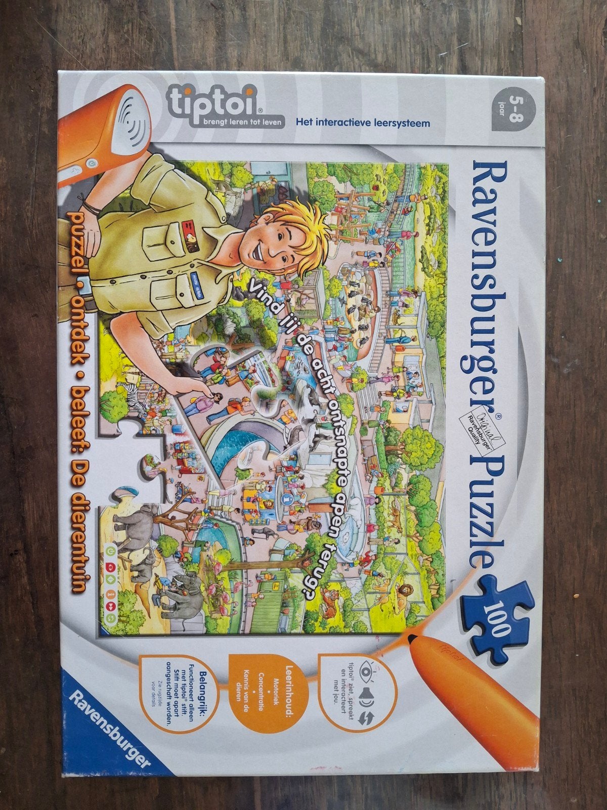Tiptoi Ravensburger 8-delige set + 2 stiften – compleet, Kinderen en Baby's, Ophalen of Verzenden, Zo goed als nieuw, Puzzelen