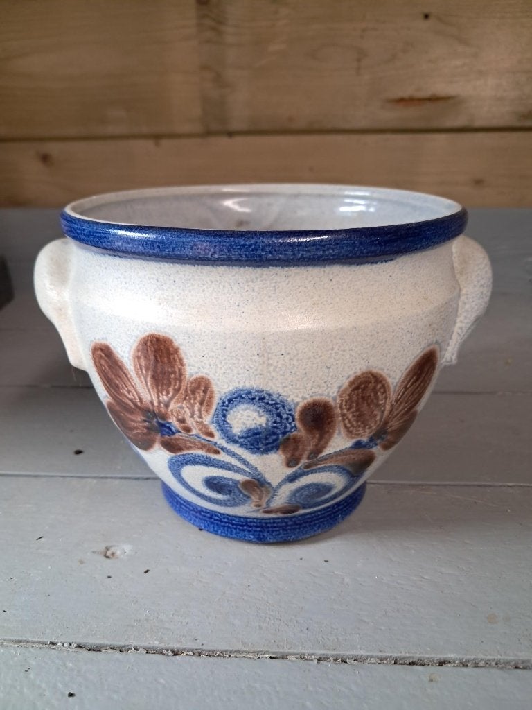 keulse pot Bloempotten, Rond, Ophalen of Verzenden, Zo goed als nieuw, Aardewerk