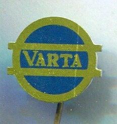 VARTA batterijen lichtblauw op blik speldje ( H_154a ), Verzamelen, Verzenden, Zo goed als nieuw, Transport, Speldje of Pin