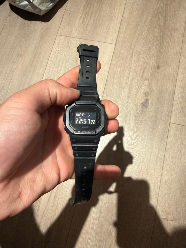 Casio G-Shock 3525 DW 5600 Zwart, Casio, Staal, Polshorloge, Kunststof