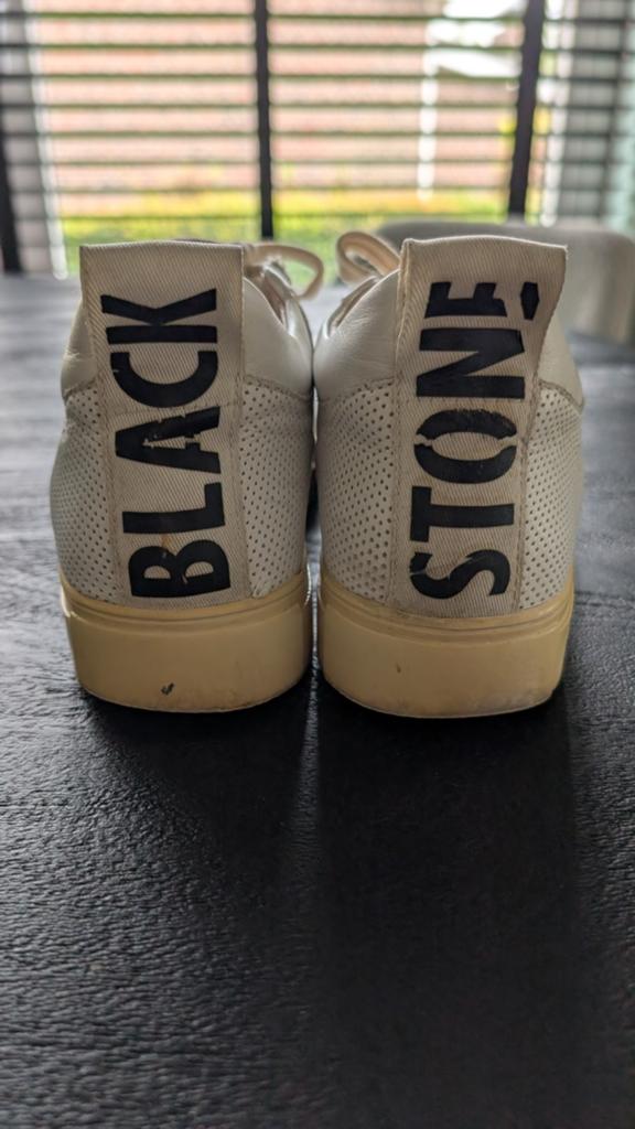 Witte leren sneakers van Blackstone mt 39, Wit, Ophalen of Verzenden, Sneakers of Gympen, Blackstone