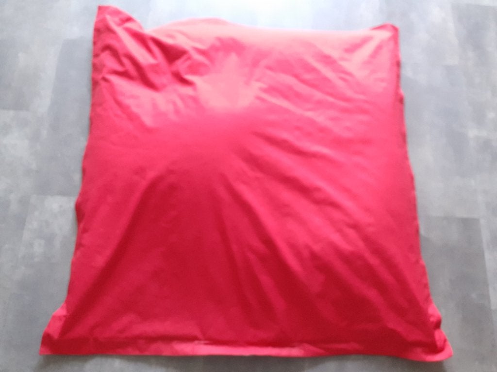Rode zitzak 130 x 130 cm, Ophalen, Gebruikt, Rood, Zitzak