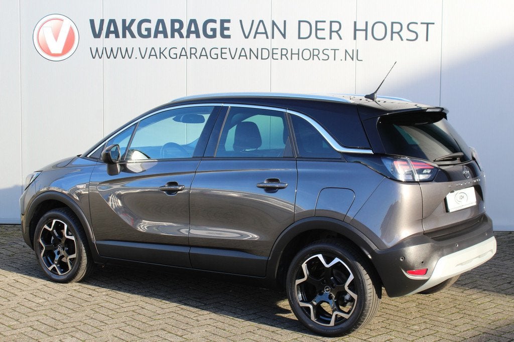 Opel Crossland 1.2-Turbo 110 pk Ultimate Mooie en luxe hoogz, Auto's, Opel, 12 maanden, 840 kg, Gebruikt, Zwart